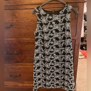 Ann Taylor Black and white dress